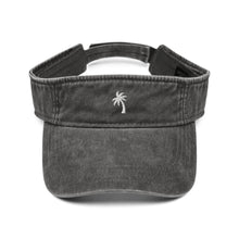 Palm Tree Gray Denim Visor