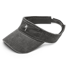 Palm Tree Gray Denim Visor