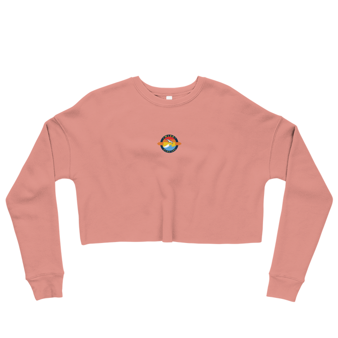 Mauve Seagull Crop Sweatshirt